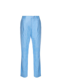 Голубые узкие брюки от Moschino Vintage