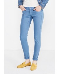 Голубые узкие брюки от Pepe Jeans
