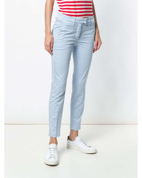 Голубые узкие брюки от Dondup