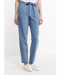 Голубые узкие брюки от Tom Tailor Denim