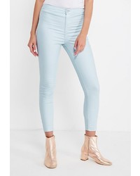 Голубые узкие брюки от Topshop
