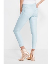 Голубые узкие брюки от Topshop