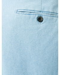 Мужские голубые хлопковые брюки от Hardy Amies