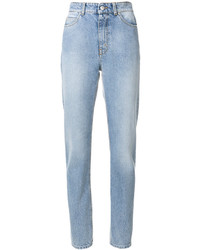 Голубые хлопковые джинсы скинни от Alexander McQueen