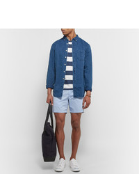 Мужские голубые хлопковые шорты от Club Monaco