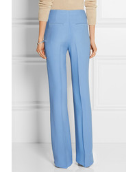 Голубые широкие брюки от Miu Miu