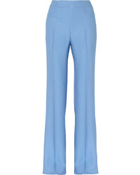 Голубые широкие брюки от Miu Miu