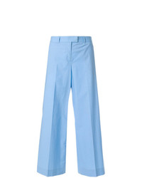 Голубые широкие брюки от Moschino Vintage