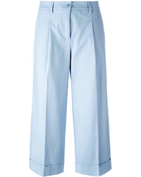 Голубые широкие брюки от P.A.R.O.S.H.
