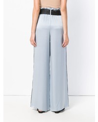 Голубые широкие брюки от Asceno