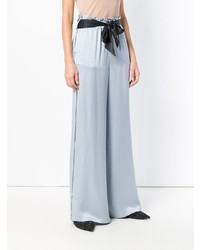 Голубые широкие брюки от Asceno