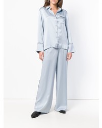 Голубые широкие брюки от Asceno