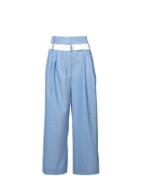 Голубые широкие брюки от Tibi