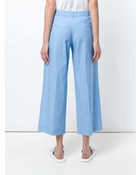 Голубые широкие брюки от Moschino Vintage