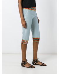 Женские голубые шорты-бермуды от Dolce & Gabbana Vintage