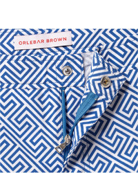 Голубые шорты для плавания с принтом от Orlebar Brown