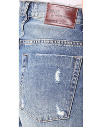 Женские голубые шорты от One Teaspoon