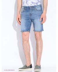 Мужские голубые шорты от GUESS