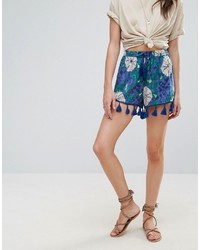 Женские голубые шорты от PrettyLittleThing