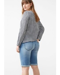 Женские голубые шорты от Violeta BY MANGO