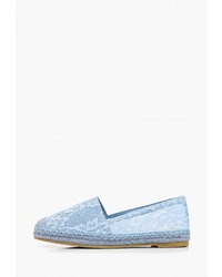 Женские голубые эспадрильи из плотной ткани от Sweet Shoes