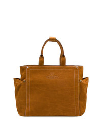 Горчичная кожаная большая сумка от Vivienne Westwood