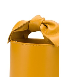Горчичная кожаная сумка-мешок от Ulla Johnson