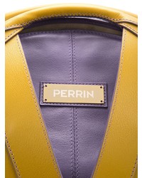 Горчичная кожаная сумочка от Perrin Paris