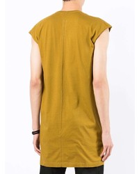 Мужская горчичная майка от Rick Owens