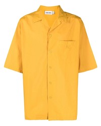 Мужская горчичная рубашка с коротким рукавом от Kenzo