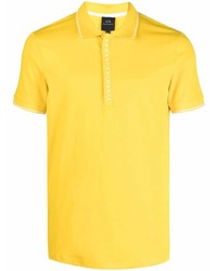 Мужская горчичная футболка-поло от Armani Exchange