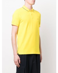 Мужская горчичная футболка-поло от Sun 68
