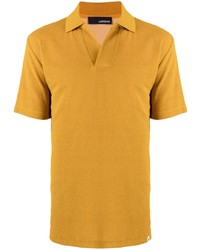Мужская горчичная футболка-поло от Lardini