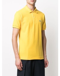 Мужская горчичная футболка-поло от Lacoste