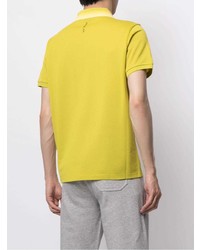 Мужская горчичная футболка-поло от Moncler