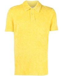 Мужская горчичная футболка-поло от Orlebar Brown