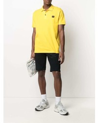 Мужская горчичная футболка-поло от Paul & Shark