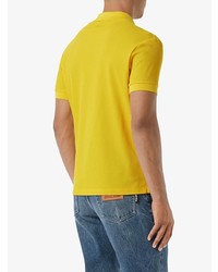 Мужская горчичная футболка-поло от Burberry