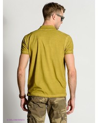 Мужская горчичная футболка-поло от Timezone