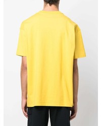 Мужская горчичная футболка с круглым вырезом с принтом от Nike