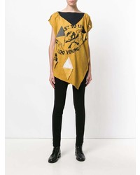 Женская горчичная футболка с круглым вырезом с принтом от Vivienne Westwood Anglomania