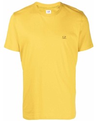 Мужская горчичная футболка с круглым вырезом от C.P. Company
