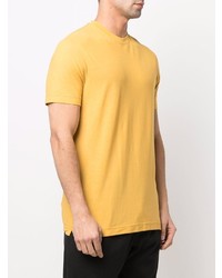 Мужская горчичная футболка с круглым вырезом от Zanone