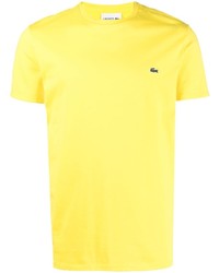 Мужская горчичная футболка с круглым вырезом от Lacoste