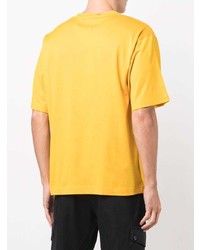 Мужская горчичная футболка с круглым вырезом от Dolce & Gabbana