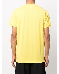 Мужская горчичная футболка с круглым вырезом от DSQUARED2