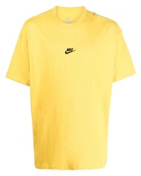 Мужская горчичная футболка с круглым вырезом от Nike