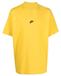 Мужская горчичная футболка с круглым вырезом от Nike