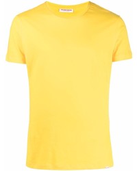 Мужская горчичная футболка с круглым вырезом от Orlebar Brown