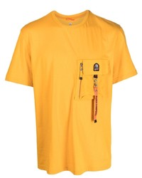 Мужская горчичная футболка с круглым вырезом от Parajumpers